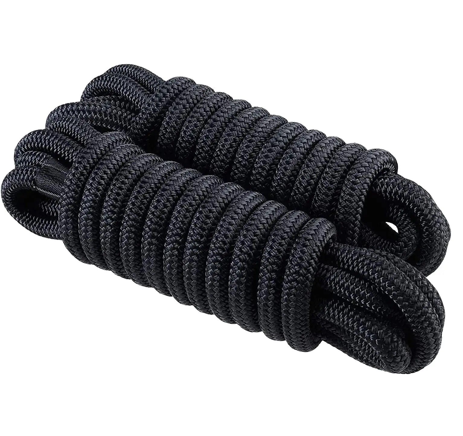4 Pack Double Braided Nylon Boat Dock Lines, Boat Ropes for Docking, 1/2" * 15' each