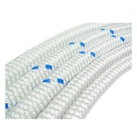 Customized 8MM to 40MM White with Blue Marine Anchor Rope Boat Yacht Anchor Line Made from Durable Polyester braided rope