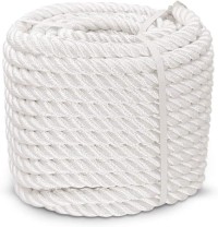 3-Strand Twisted 1/2 5/8 3/4 7/8 inch Nylon Twisted Rope - White Pull Rope