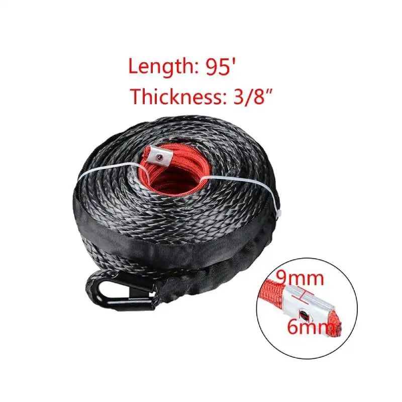 Synthetic Braid Rope 12 Strand 28m Rope Winch 12500lbs