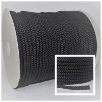 12mm 14mm 16mm black 16-strand braided polyester rope