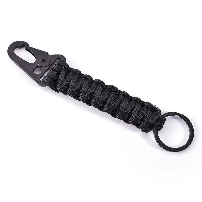 Paracord Keychain with Carabiner for Outdoor Multipurpose Survival Tool with paracord Emergency Tool