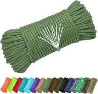 Outdoor Survival Paracord 3Mm 4Mm Parachute Cord 100% Polyester 550 Pounds Rope 30M 100ft Paracord