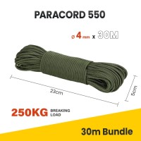OUTDOOR Mil-Spec Commercial Grade 550lb Type III wholesale paracord 550 4mm
