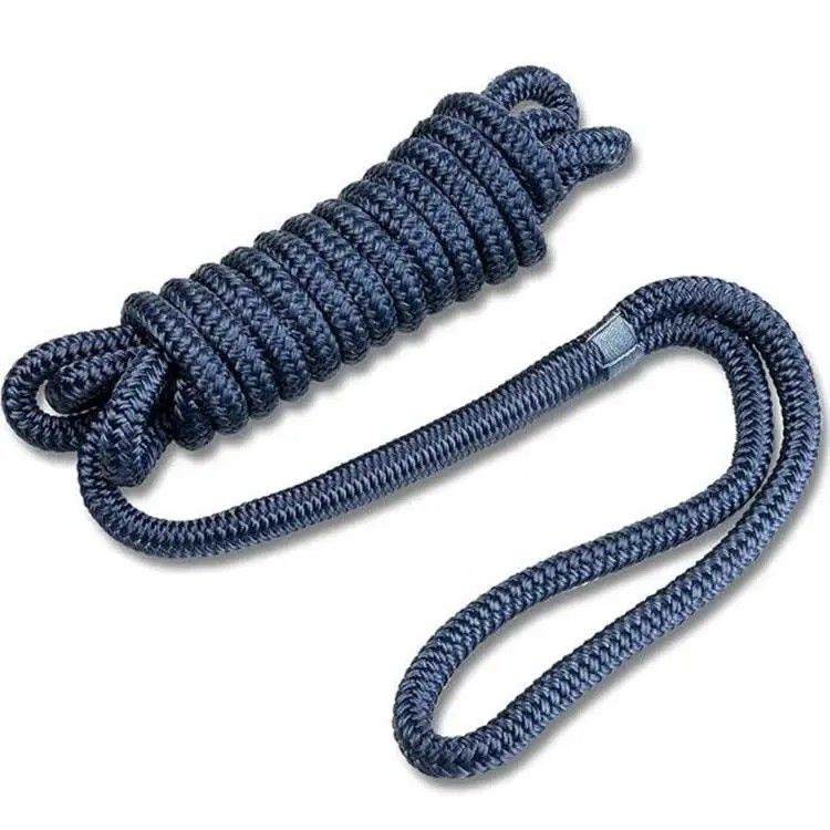 Nylon rope double braided made of nylon used in mooring lines anchor rope dock line winch rope