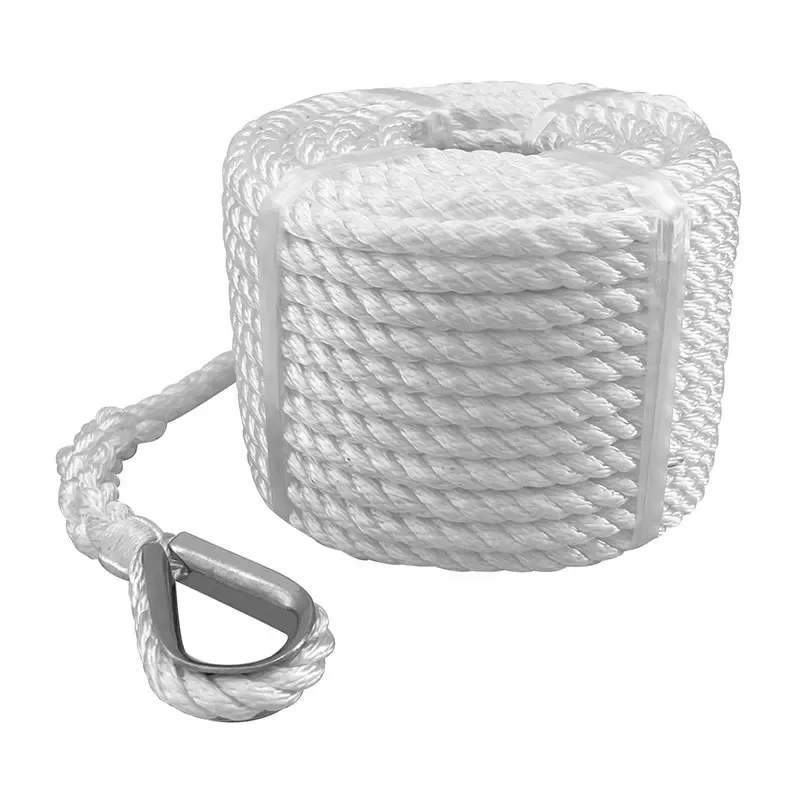 High Quality Durable Polyester Dock Line Anchor Line Marine Rope With Customized Size
