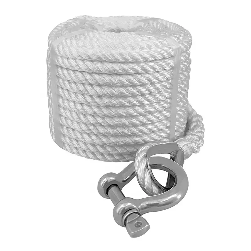 High Quality Durable Polyester Dock Line Anchor Line Marine Rope With Customized Size