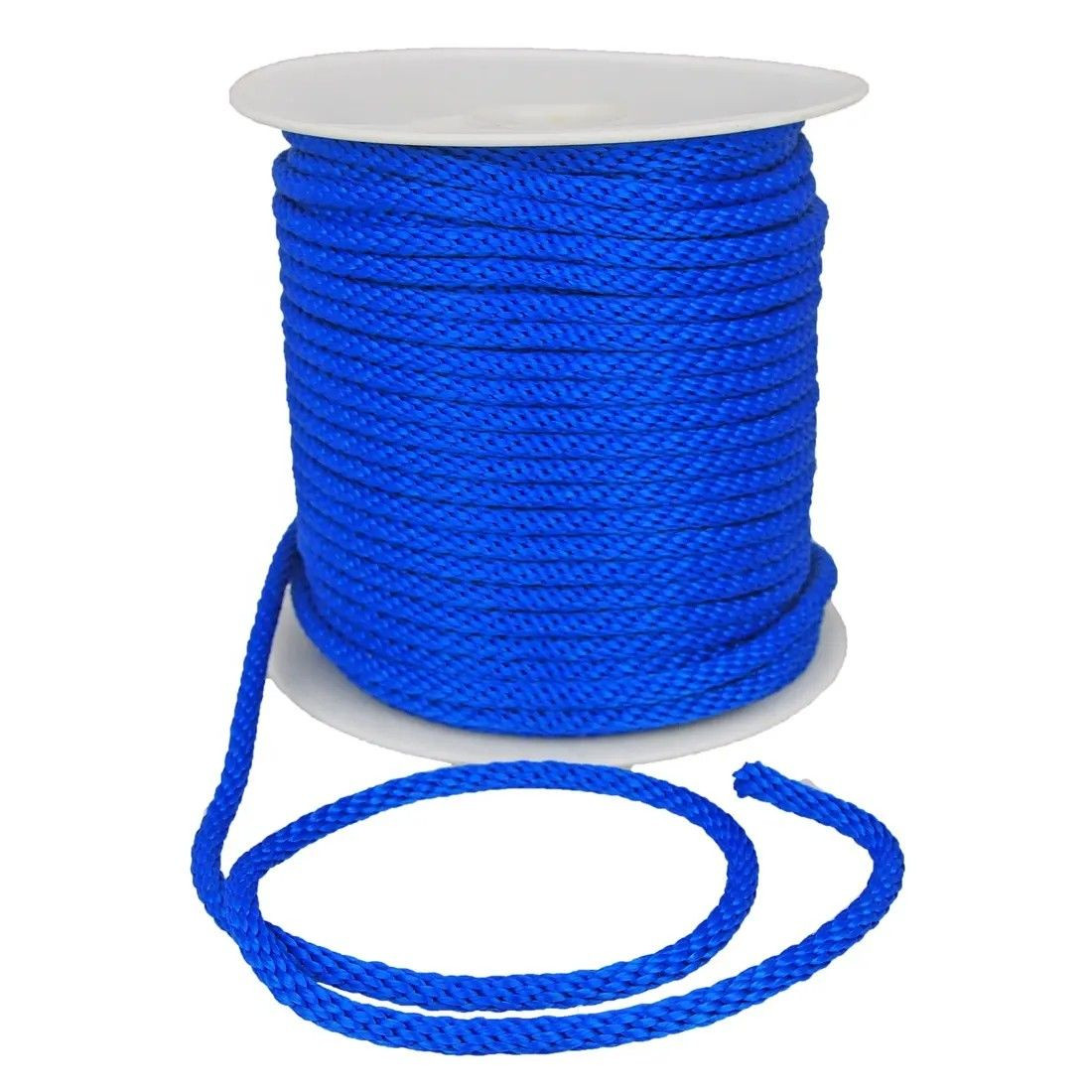 low stretch with knots easily 1/4 inch pp multifilament solid braid rope