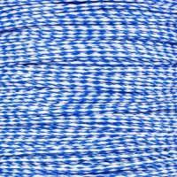 High Strength Hollow Braid Polypropylene Rope (Blue and white 3/8 Inch, 1000 Feet)