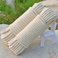 Eco-friendly 10mm Soft  Cotton Rope Braided Decorative Woven Cotton Cord Rope