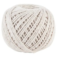Customers logo 1mm natural color twisted macrame cotton twine