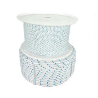 Customized 8MM to 40MM White with Blue Marine Anchor Rope Boat Yacht Anchor Line Made from Durable Polyester braided rope