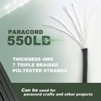 550Lbs 100FT Paracord Strong Heavy-Duty Camping Rope Parachute Cord Outdoor Gear Tent Rope