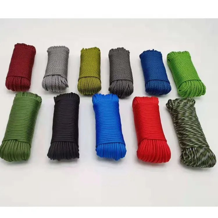 550Lbs 100FT Paracord Strong Heavy-Duty Camping Rope Parachute Cord Outdoor Gear Tent Rope