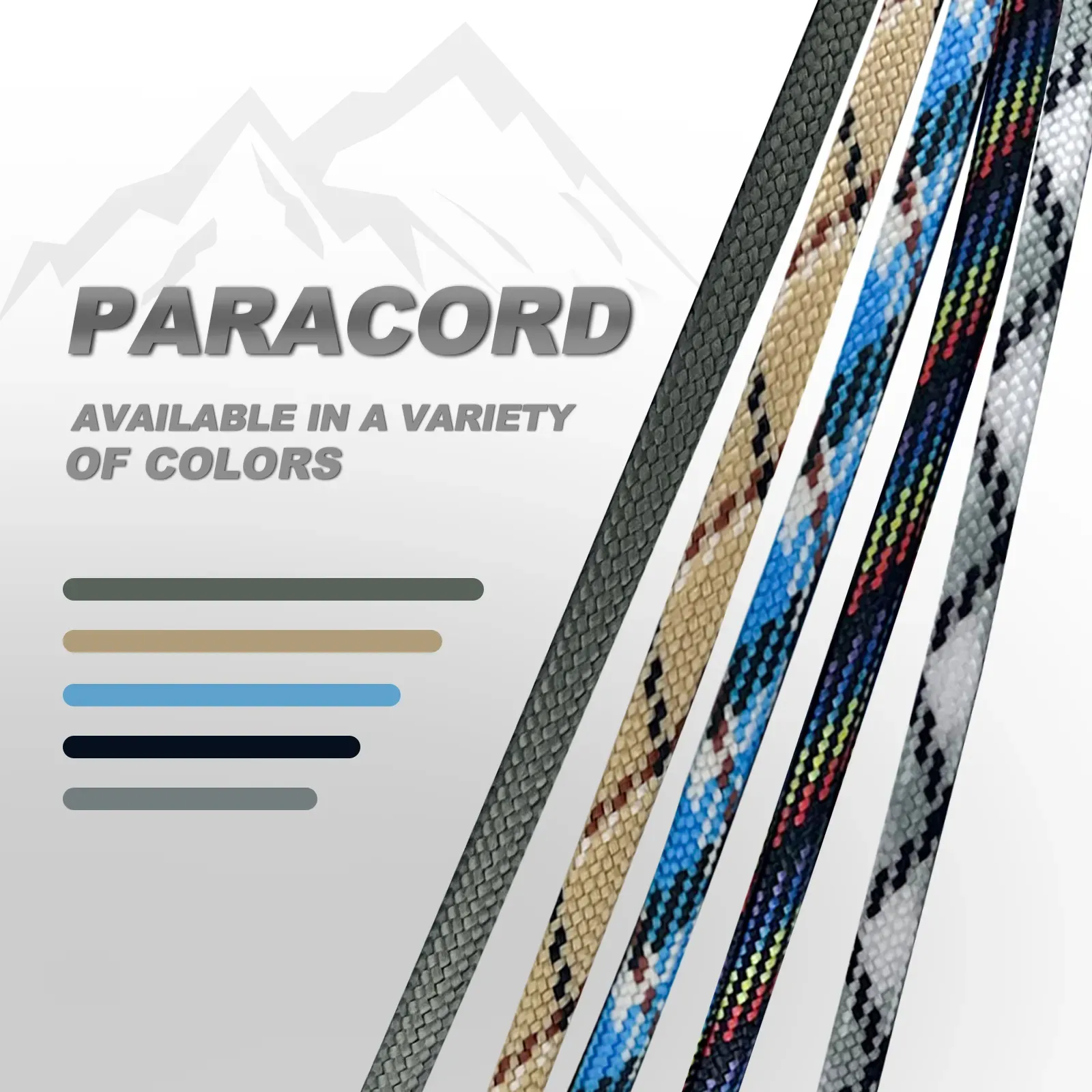 550Lbs 100FT Paracord Strong Heavy-Duty Camping Rope Parachute Cord Outdoor Gear Tent Rope