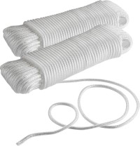 Braided Nylon Rope 3/16 Inch x 100FT Multi-Purpose Tie Down Rope Solid Braid Nylon Rope