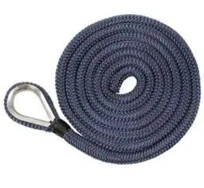 High quality and Marine grade Nylon Double braided rope dock line