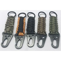 Paracord Keychain with Carabiner for Outdoor Multipurpose Survival Tool with paracord Emergency Tool