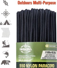 Paracord 550 Type III, 100% Polyester Heavy Duty Tactical Parachute Cord