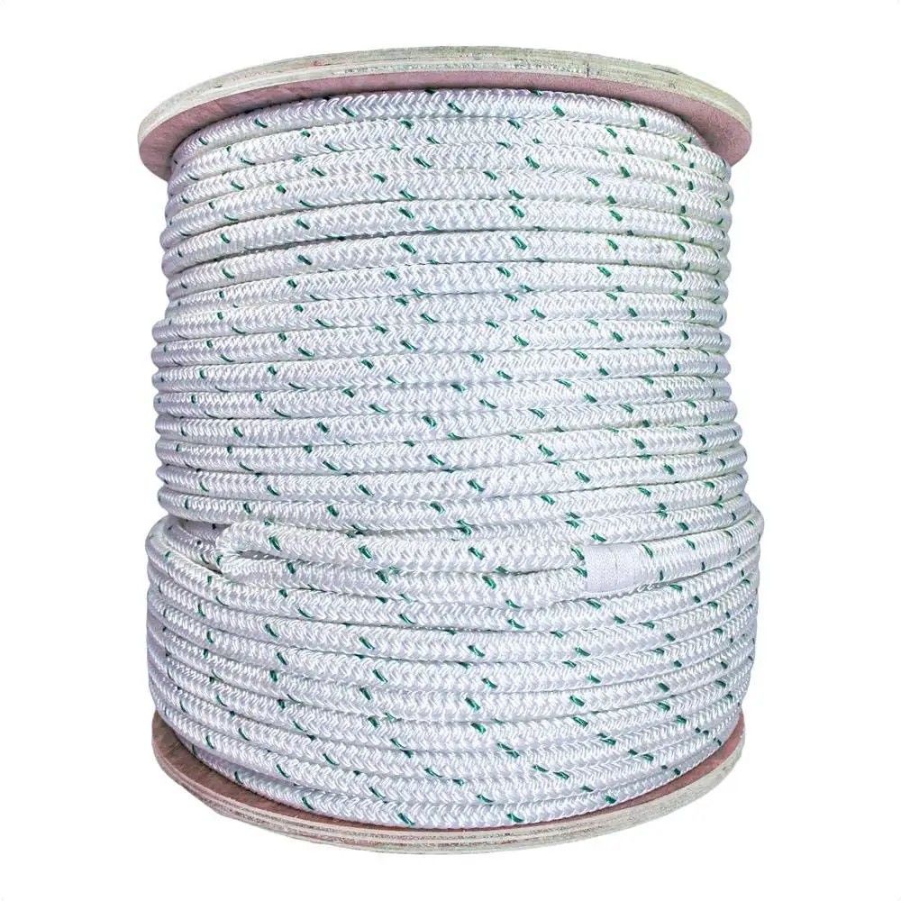 Polyester Yarn for Marine Rope 1/2 Inch Polyester Double Braided Sail Rope