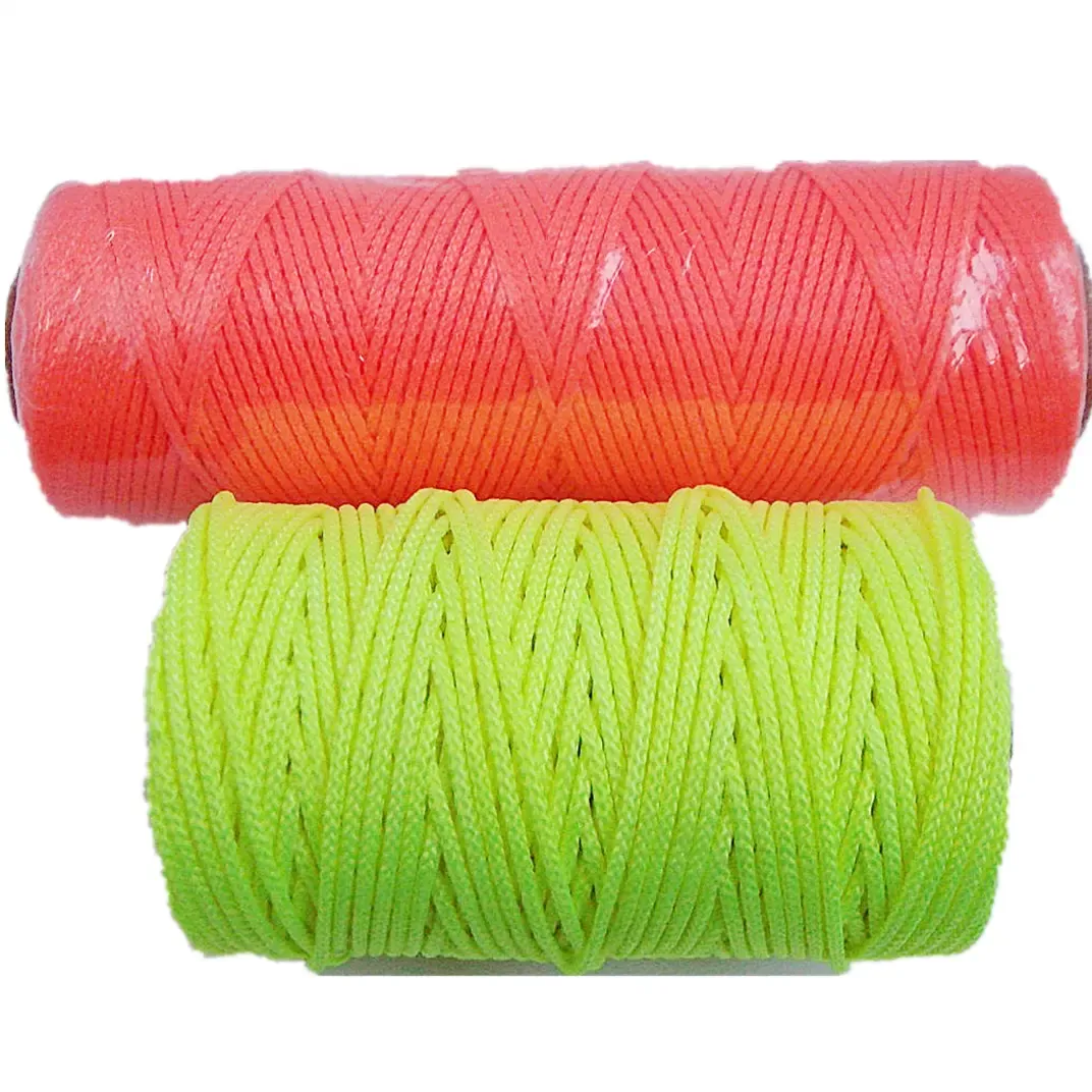 Nylon Fluorescent Twine 210D #18 #24 Multi-Ply Colored Mason Line Nylon twine
