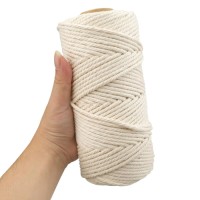100M Cotton Rope 3mm Macrame Cord Twine for Crafts,  Wall Hanging
