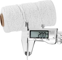 White Cotton Butchers Twine String 1MM 130M for Crafts, Bakers Twine, Kitchen Cooking Butcher Meat and Roasting