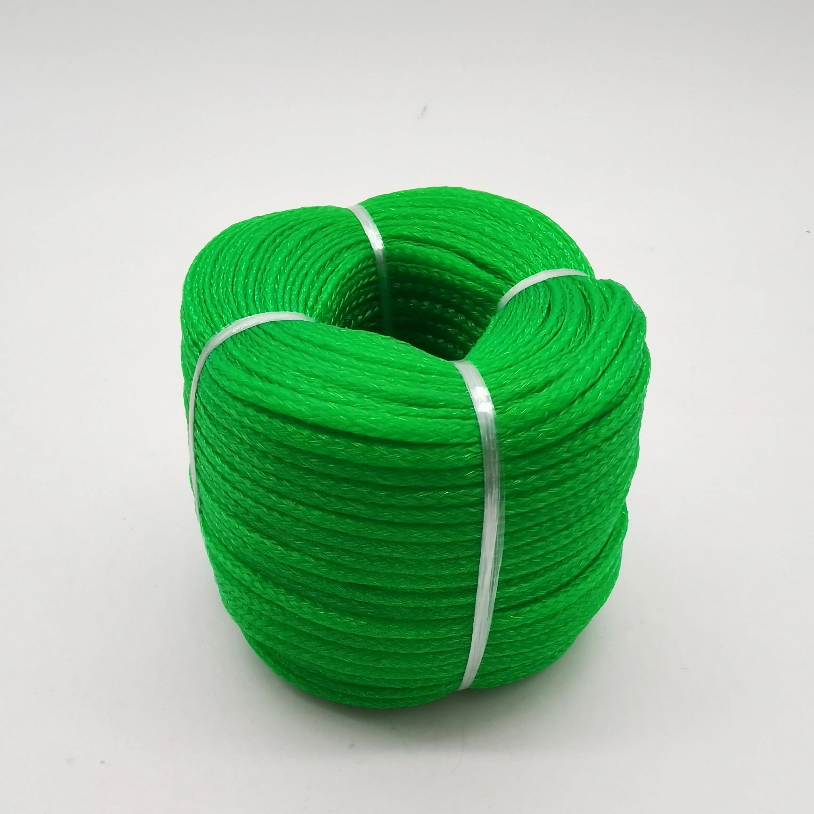 3/8" 16 Strand Hollow Braided Polyethylene Rope With High Breaking Load for Fishing/Water Skiing