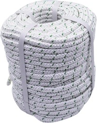 3/8 Inch x 200 Feet 4800Lbs Double Braided Polyester Rope Breaking Strength Strong Pulling Rope