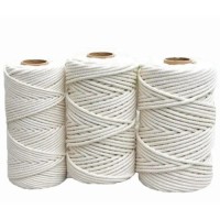 3mm White Soft Single Twisted Cotton Cord in DIY usage