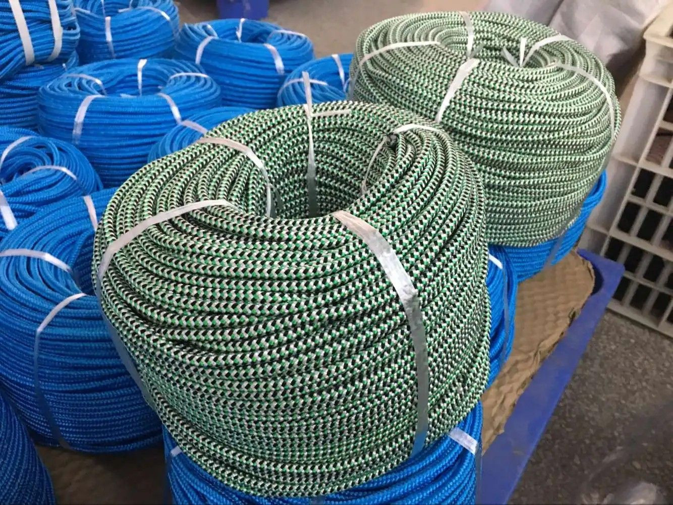 polypropylene braided lead core rope 600feet wooden spool