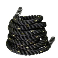 Poly Dacron Heavy Jump Rope, Heat Shrink Handle Strand Twisted Polyester Battle Ropes
