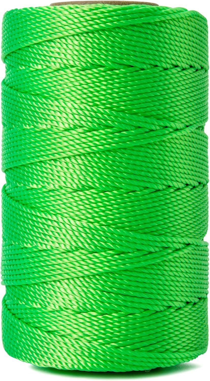 Twisted Nylon String, #18 x 540FT Mason Line String, Nylon Twine for Masonry Job