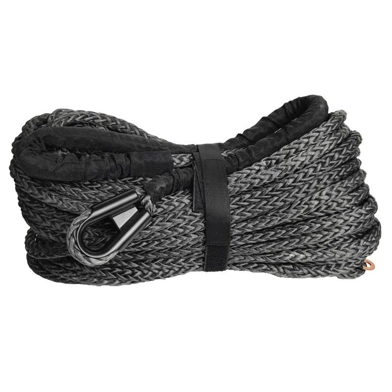 Manufacture High Strength 7700LBS 3.5Ton UHMWPE Rope Winch ATV UTV Synthetic 1/4 Inches Winch Rope