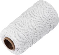 White Cotton Butchers Twine String 1MM 130M for Crafts, Bakers Twine, Kitchen Cooking Butcher Meat and Roasting