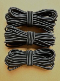 Black Elastic Shock Cord Bungee Rope with Toggle Ties