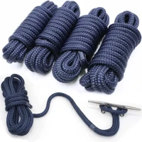 Marine grade Nylon Double braided rope 1/2 inch, 1/4 inch, 3/8 inch, 3/16 inch, and 5/16 inch dock line