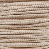 50m*10mm Solid Braided Natural Cotton Sash Cord Black White Cotton Weaving Sash String Rope