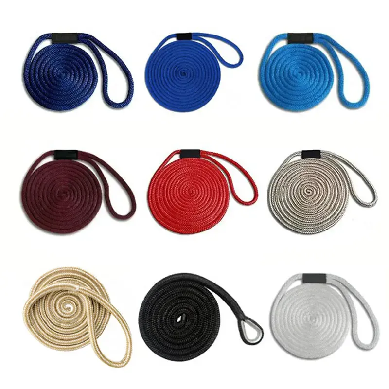 Wholesale suppliers Marine grade Nylon Double braided rope 1/4 inch dock line