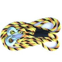 Factory Custom Car Offroad Recovery Tow Rope PP Twisted Heavy Duty Hooks Towing Strap