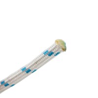 Premium 114 Ft Double Braided White Polyester Boat Anchor Rope 3/8 Inch Marine Supply Reel With Anchors for Boats