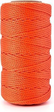 Nylon Twine 250 Feet #18 Braided Nylon Mason line String Perfect for Masonry Jobs  Gardening