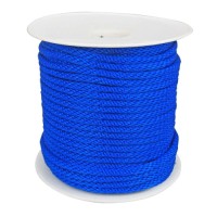 low stretch with knots easily 1/4 inch pp multifilament solid braid rope
