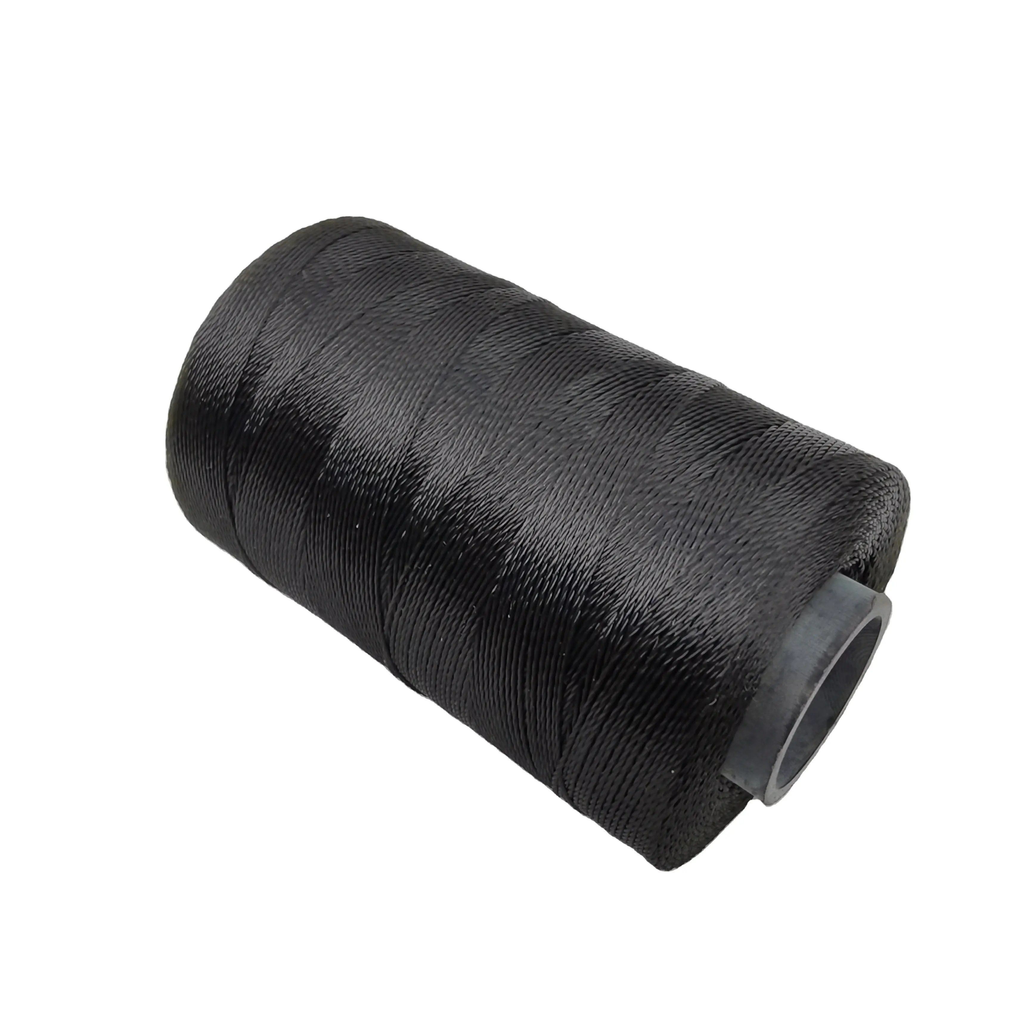 High Tenacity 210D/2-240 PLY Black 100% Polyester Filament Fishing Twine