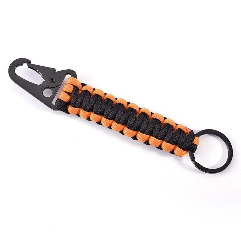Paracord Keychain with Carabiner for Outdoor Multipurpose Survival Tool with paracord Emergency Tool