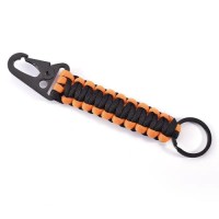 Paracord Keychain with Carabiner for Outdoor Multipurpose Survival Tool with paracord Emergency Tool