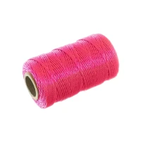 #18 Twisted Pink Mason Line Nylon Twisted Twine String 500ft for Masonry Work High Quality Nylon Material
